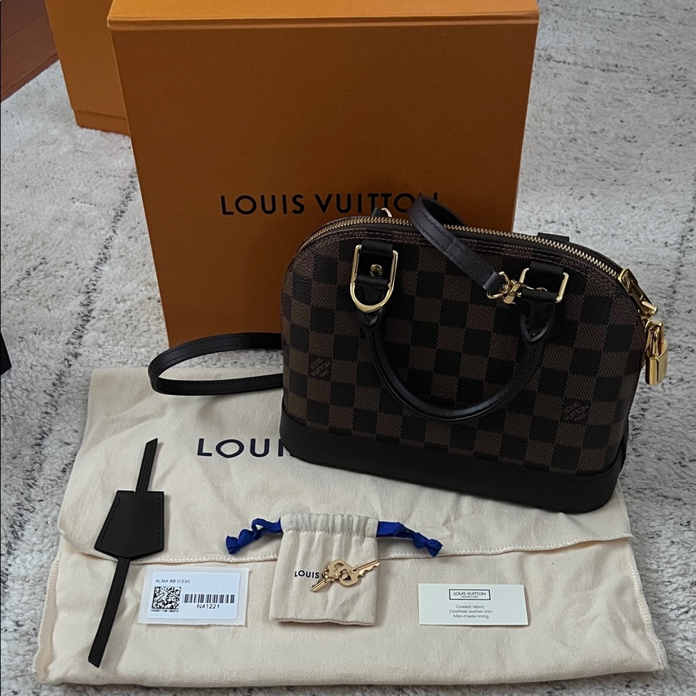 Louis Vuitton Alma BB in Brown Damier Ebene
